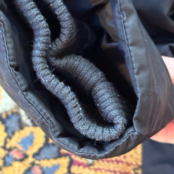 Ava Viv 3x warm mid thigh jacket Blk lined hood snaps zipper drawstring pockets - Picture 11 of 11